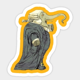 Elephant Judge Sticker